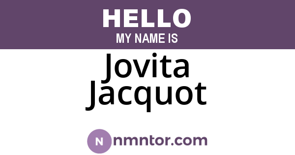 Jovita Jacquot