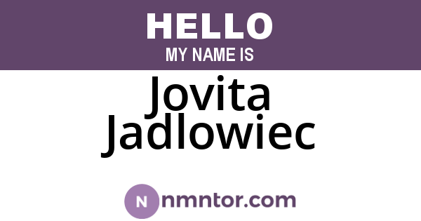 Jovita Jadlowiec