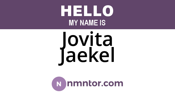 Jovita Jaekel