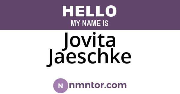 Jovita Jaeschke