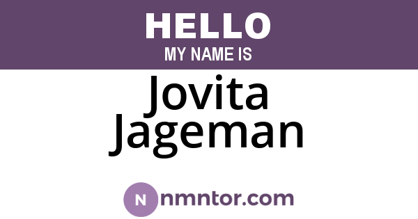 Jovita Jageman