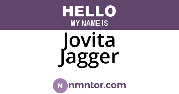 Jovita Jagger