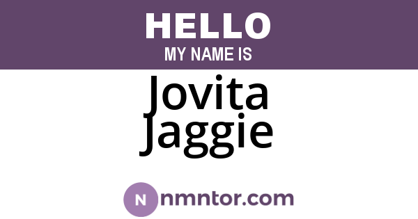 Jovita Jaggie