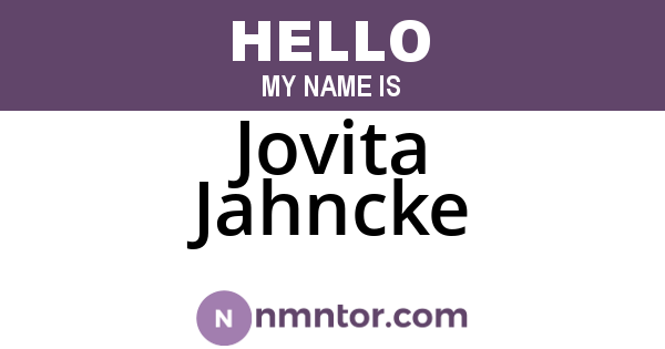 Jovita Jahncke