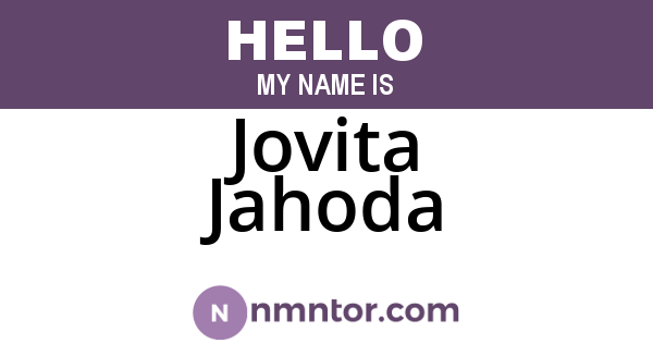 Jovita Jahoda