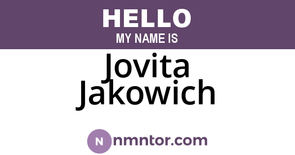 Jovita Jakowich