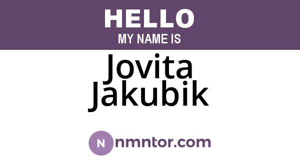 Jovita Jakubik