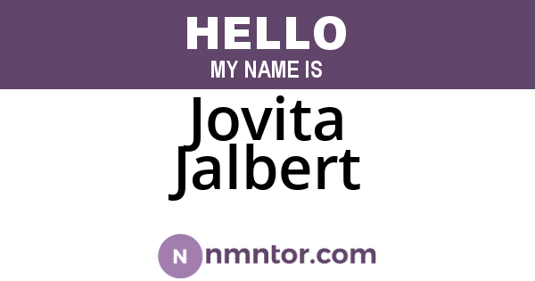 Jovita Jalbert