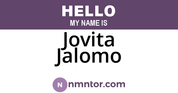 Jovita Jalomo