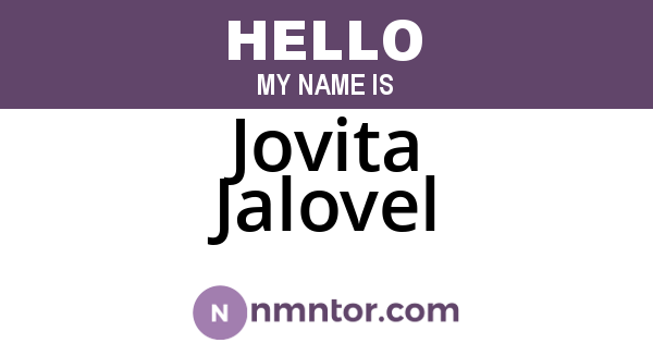Jovita Jalovel
