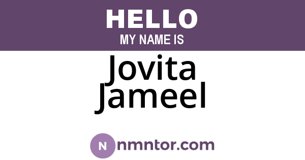 Jovita Jameel
