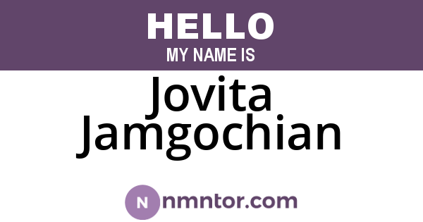 Jovita Jamgochian