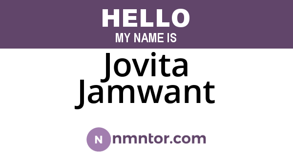 Jovita Jamwant