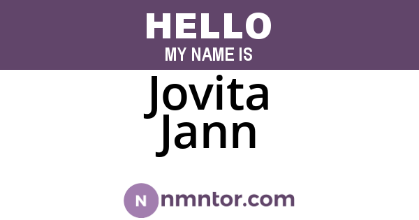 Jovita Jann