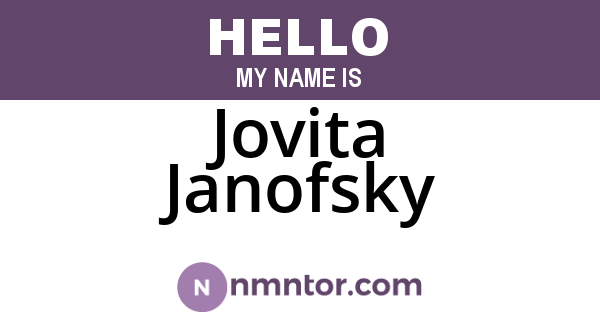 Jovita Janofsky