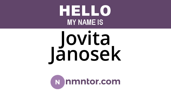 Jovita Janosek
