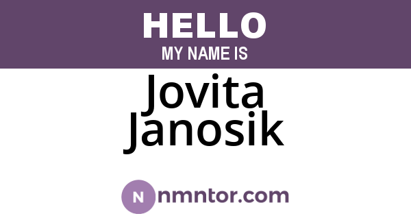 Jovita Janosik