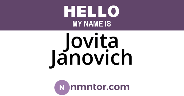 Jovita Janovich