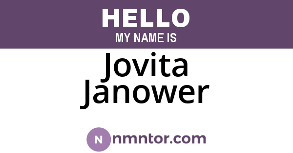 Jovita Janower