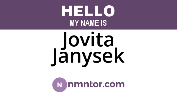 Jovita Janysek