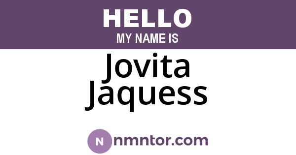 Jovita Jaquess