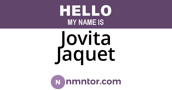 Jovita Jaquet