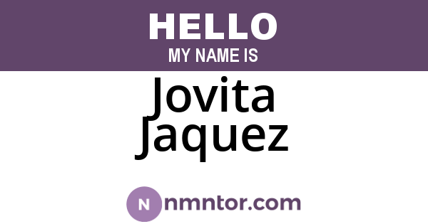 Jovita Jaquez