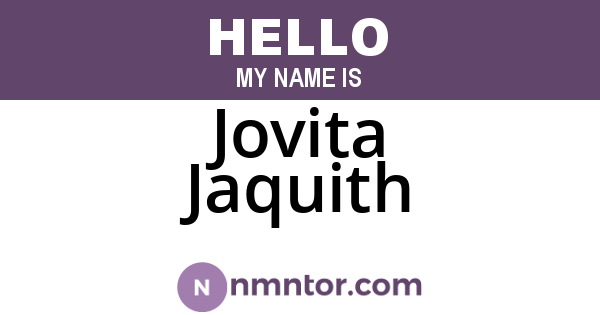 Jovita Jaquith