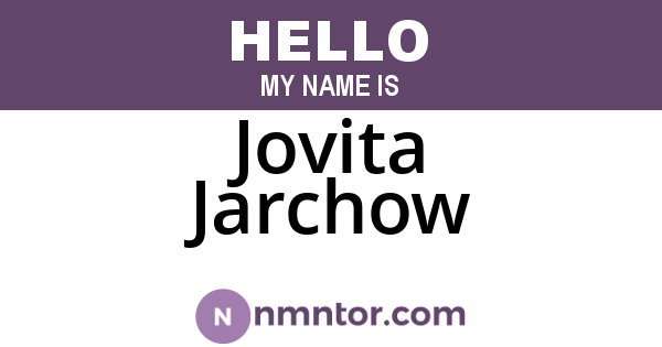 Jovita Jarchow