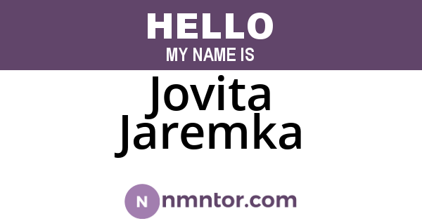 Jovita Jaremka