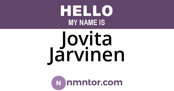 Jovita Jarvinen
