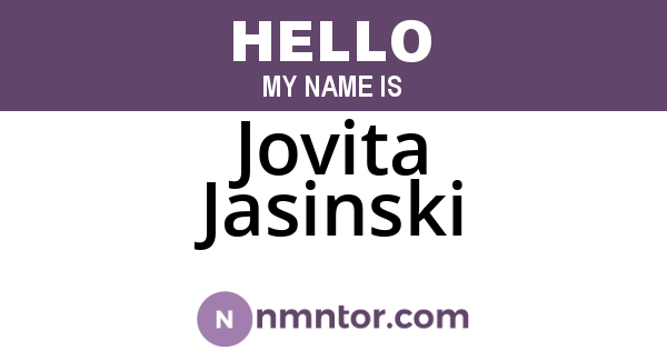 Jovita Jasinski