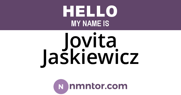 Jovita Jaskiewicz