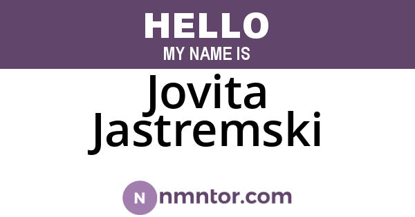 Jovita Jastremski