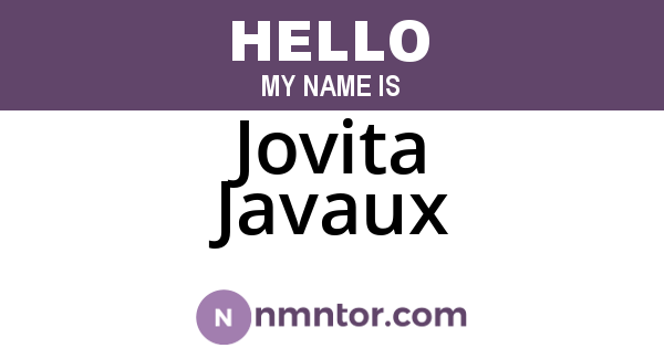 Jovita Javaux