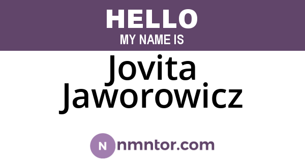 Jovita Jaworowicz