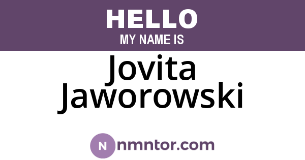 Jovita Jaworowski