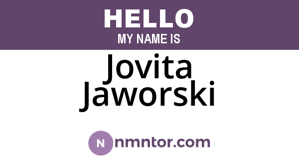 Jovita Jaworski