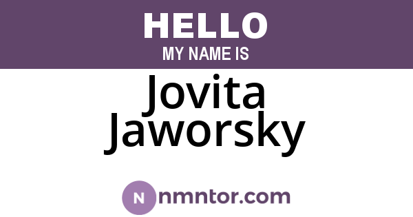 Jovita Jaworsky