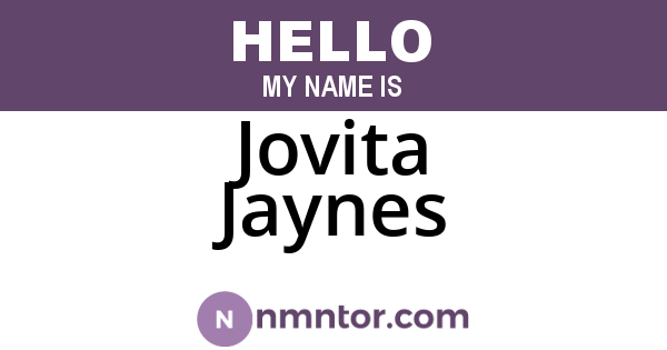 Jovita Jaynes