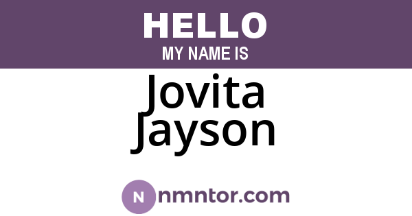 Jovita Jayson
