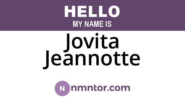 Jovita Jeannotte