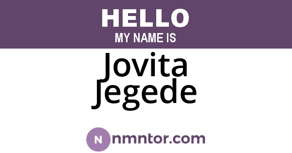 Jovita Jegede