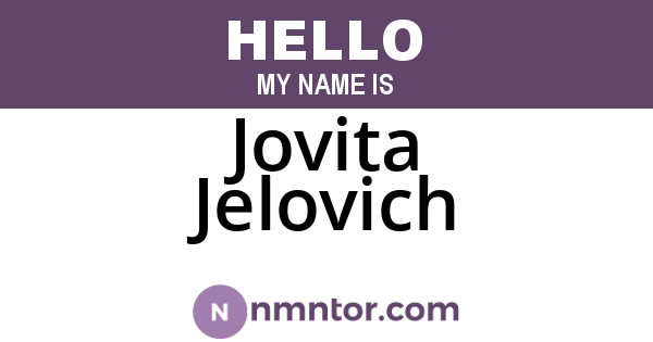 Jovita Jelovich
