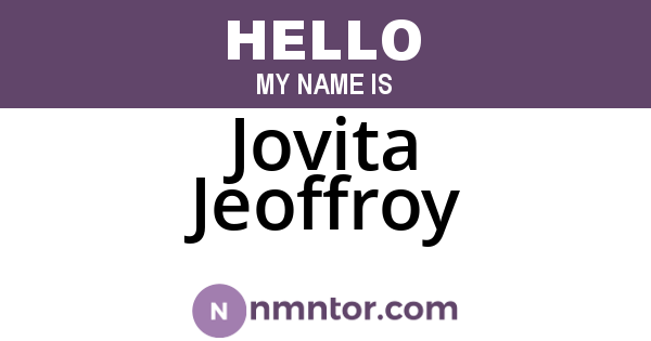Jovita Jeoffroy