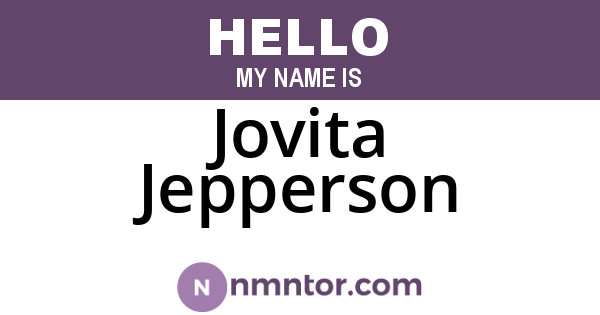 Jovita Jepperson