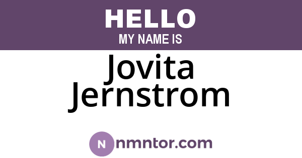 Jovita Jernstrom