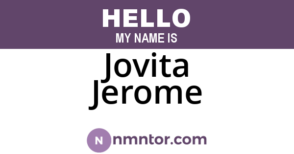 Jovita Jerome