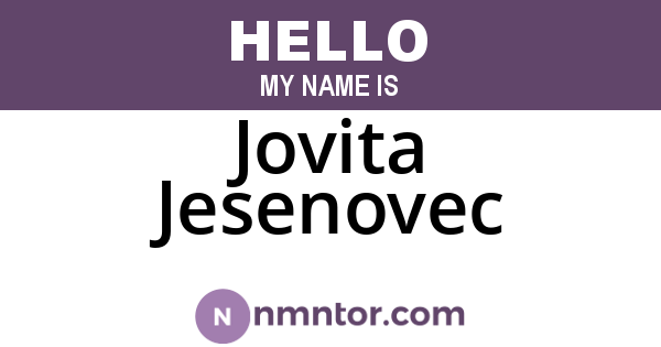 Jovita Jesenovec