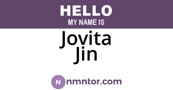 Jovita Jin